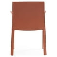thumbnail image 4 of Manhattan Comfort Paris Saddle Leather Arm Chair in Clay Pink, 4 of 5