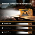 thumbnail image 2 of Emergency Weather Radio - AM/FM/NOAA Hand Crank Radio , 2000mAh Portable Solar Power Bank, Multi-Function Flashlight & SOS Alarm for Outdoor Indoor Emergencies (Green), 2 of 7
