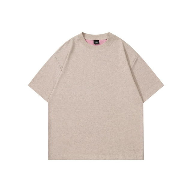 Blusas y camisas de manga corta y cuello redondo para hombre, blusas casuales de dos caras de color liso con cuello redondo y manga corta para hombre.