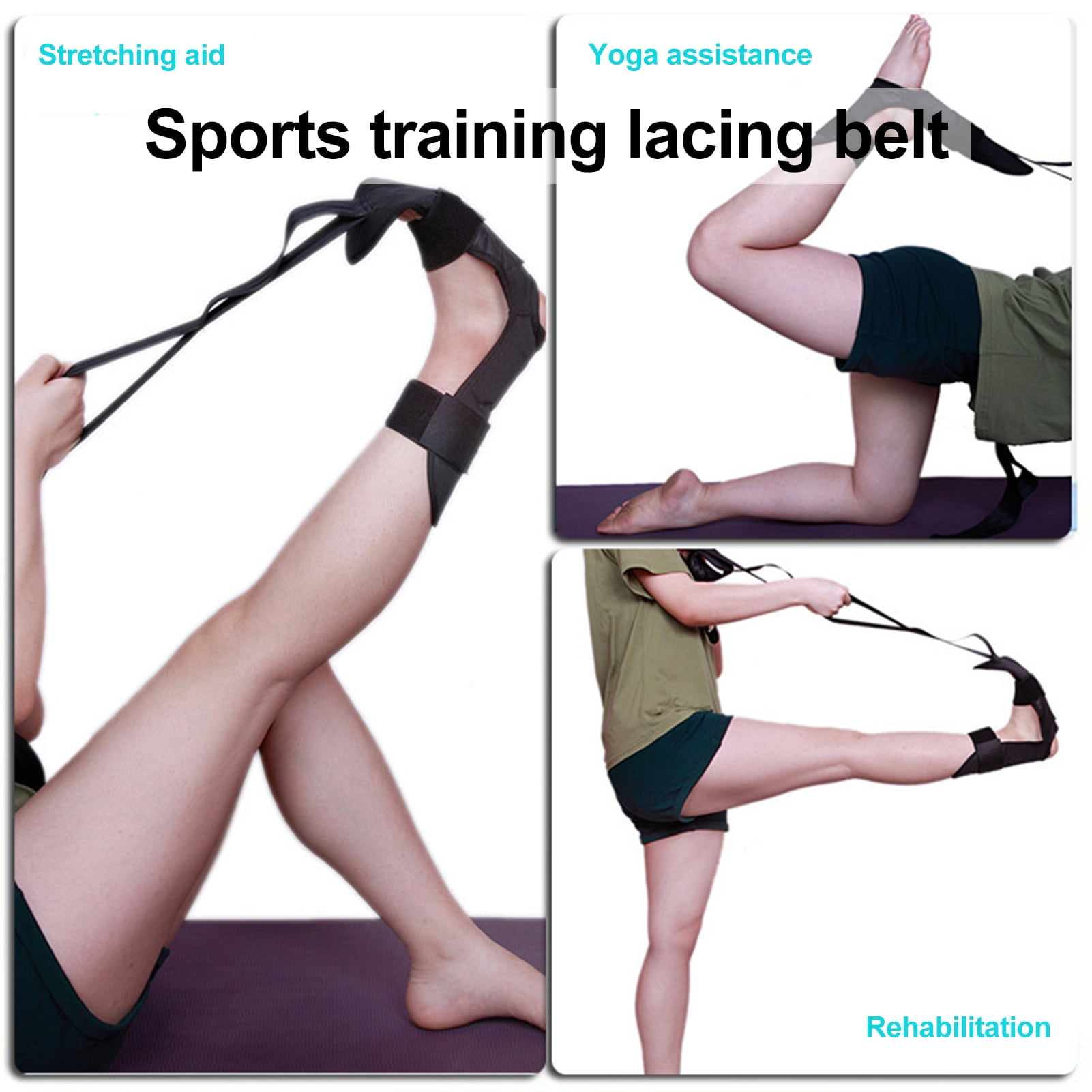 Belt Yoga Ligament Stretching Belt Foot Rehabilitation Strap Pain Relief 