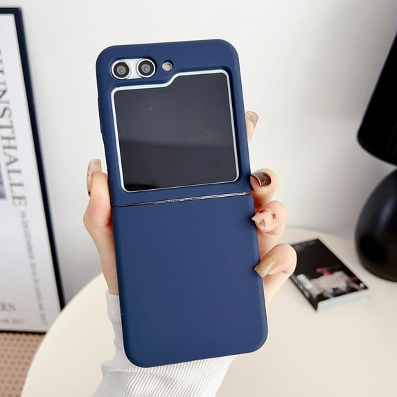 Feishell Z Flip5 Case,Galaxy Z Flip5 Case,Slim Silicone Rubber Non Slip Shockproof Protetive Bumper Girls Women Boys Men Phone Cover for Samsung Z Flip5 6.7 Inch,Royalblue