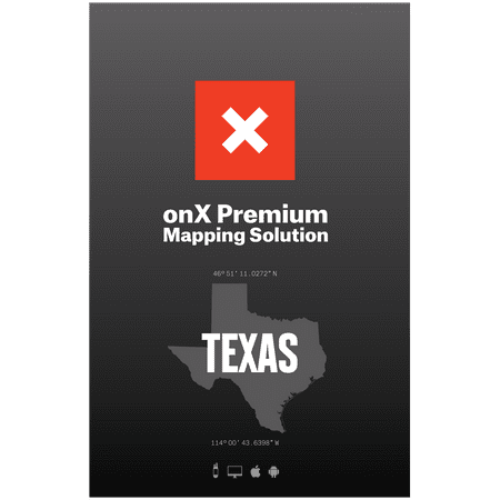 Texas Hunting Maps: onX Hunt Chip for Garmin GPS - Public & Private Land Ownership - Hunting Units & Areas - Includes Premium Membership for onX Hunting App for iPhone, Android &