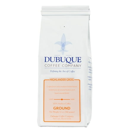 Dubuque Coffee Company's Highlander Grog Flavored Ground Coffee, 12oz