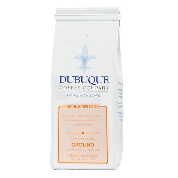Dubuque Coffee Company's Highlander Grog Flavored Ground Coffee, 12oz