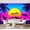 Color 3, variant on Wall Mural Peel and Stick Tropical Beach Sunset Island Self-Adhesive Wallpaper Removable Wall Decal Wall Sticker Home Decor for Living Room Bedroom 100"x144"