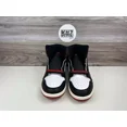 thumbnail image 4 of *N I-K-E A i r-Jor-dan 1 Retro High OG Black Toe Reimagined White Red Shoes DZ5485-106, 4 of 6