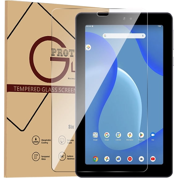 FIEWESEY for Walmart Onn 7 Gen 4 2024 7 Inch Tempered Glass Film Screen Protector High Definition Anti-scratch 9H HD Clear Bubble Free For Walmart Onn 7 Gen 4 7 inch Model 100135924 Tablet (1 PC)