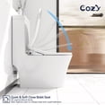thumbnail image 6 of COZY SBWH04 14.7 x 20 ft Electric Bidet Seat, Corded Electric, White, with Adjustable Temperature, 6 of 9