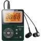 thumbnail image 1 of Radio AM FM de bolsillo con auriculares estéreo portátiles, radio a batería, presintonía manual, pantalla grande, tecla de bloqueo, temporizador de apagado, mini radio, 1 of 5