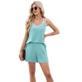 thumbnail image 2 of Women 2 Pieces Summer Clothes Set Outfit Green M, 2 of 9