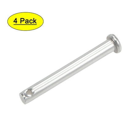 

Single Hole Clevis Pins - 5mm x 40mm Flat Head 304 Stainless Steel Link Hinge Pin 4 Pcs