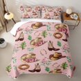 thumbnail image 2 of Erosebridal Western Cowgirl Twin Quilt Set for Girls, Vintage Lodge Cabin Twin Coverlet Set, 2-Piece 1 Quilt and 1 Pillowcase, 2 of 7