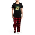 thumbnail image 4 of CafePress - St. Patrick Yellow Lab Women's Dark Pajamas - Women's Short Sleeve Print T-Shirt and Pants Dark Cotton Pajama Set, 4 of 7