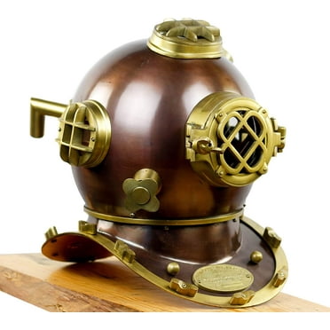 Vintage Antique Diving Divers Helmet Solid Steel U.S Navy Mark V Full Size 18
