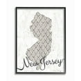 thumbnail image 2 of Stupell Industries New Jersey Patterned Grey US State Design Framed Wall Art by Ziwei Li, 2 of 5