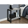 thumbnail image 4 of Cterwk 2 Tier Side Table with Bottom Shelf, End Table for Living Room, Bedroom, Gray, 4 of 11