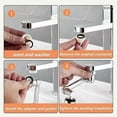 thumbnail image 6 of 2 Pcs Universal 1080?? Swivel Extension Faucet Aerator Rotate Robotic Arm Extend, 6 of 6