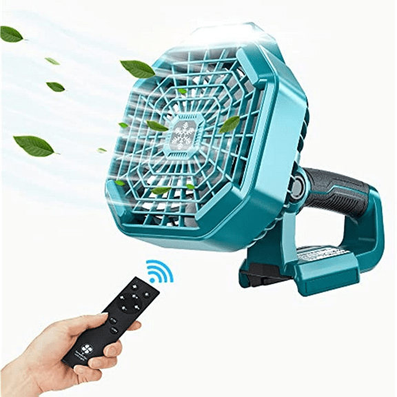 Camping Fan for Makita 18V LXT Li-ion Battery Portable Cordless Fan with Remote