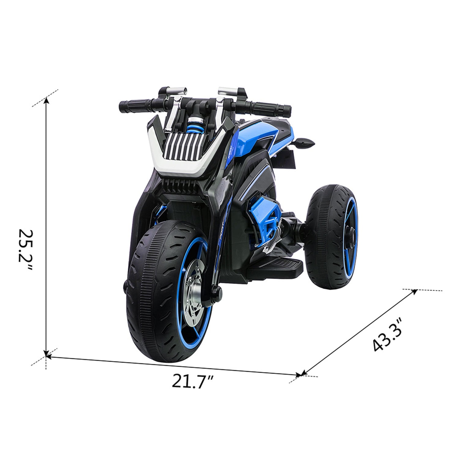 CIPACHO 12V Electric Motorcycle for Kids, Kids Ride On Motorcycle w/ 3 Wheels, Lights, Music, Battery Powered Trike Electric Toy for Children, Blue CIPACHO 12V Electric Motorcycle for Kids, Kids Ride On Motorcycle w/ 3 Wheels, Lights, Music, Battery Powered Trike Electric Toy for Children, Blue