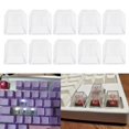 thumbnail image 2 of Transparent ABS blank keycaps for mechanical keyboards, R4 high keycap set with, 2 of 5