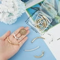 thumbnail image 3 of 1 Box 1 Box 16Pcs 2 Size 2 Color Tube Beads 24K Gold Sterling Silver Plated Smooth Curved Column Noodle Loose Spacer Beads for DIY Bracelet Necklace Jewelry Making Hole: 4mm, 3 of 5