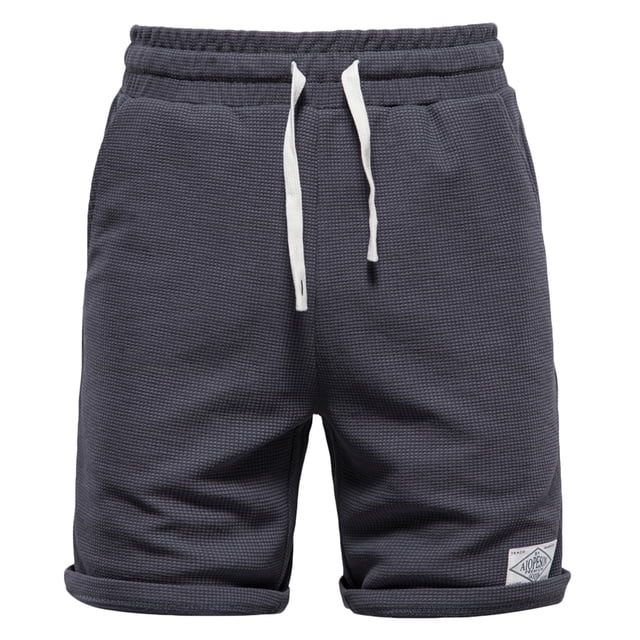 pstuiky Pantalones cortos casuales para hombre, Pantalones casuales de moda para hombre, lisos, con cordón, cintura elástica, pierna recta corta Pantalones cortos de entrenamiento