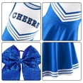 thumbnail image 6 of Pigmiss Girls Cheerleader Costume Kids Cheerleading Outfit Dress for Halloween Party Birthday Gift Stage Performance Sports Events, 6 of 8