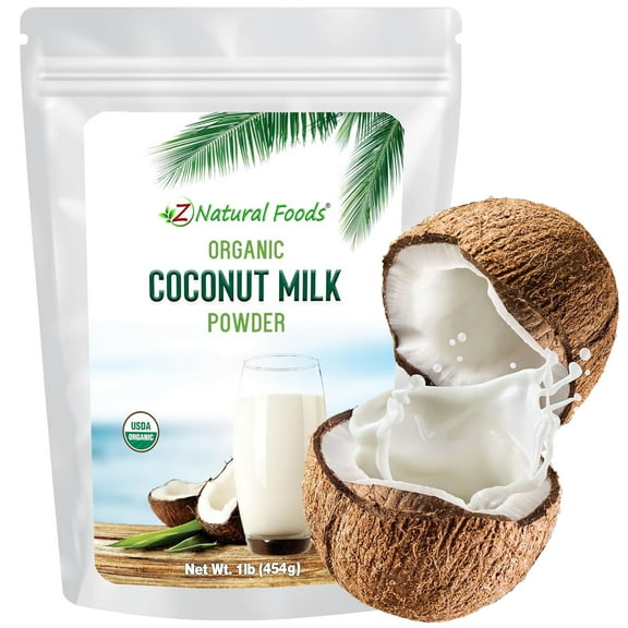 Z Natural Foods Coconut Milk Powder, Organic Coconut Milk, 100% Fresh, 1 Lb