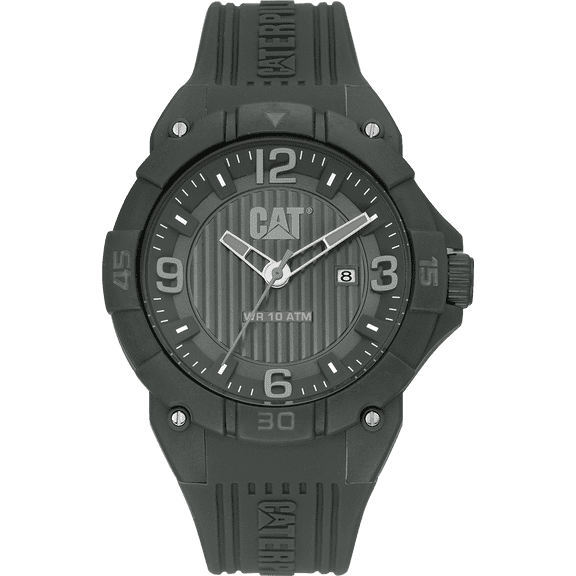 Caterpillar Mens Drift Silicone Wristwatch, Gray, (LW.151.25.535)