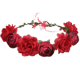 thumbnail image 1 of Corona de flores de rosa ajustable para mujeres y niñas, diadema romántica, tocado para bodas y fiestas de cumpleaños., 1 of 5
