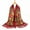 Wine, variant on Dvkptbk Scarfs for Women Women Lady Folk-Custom Print tie Tassel Square Scarf Wrap Shawl Travel Scarve Clothes on Clearance