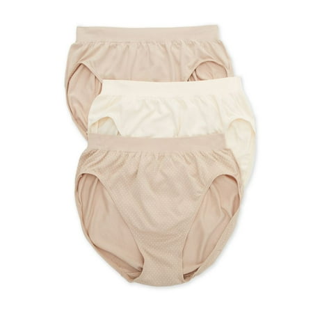 

Women s Bali DFAK83 Comfort Revolution Microfiber Hi Cut Panty - 3Pack (NudeLBeigeNudeWhiteDot 6/7)