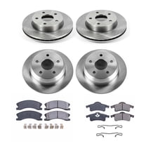 Ultimate Brakes Front and Rear Ceramic Brake Pad and Rotor Kit with