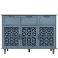 thumbnail image 6 of American Sideboard Buffet Cabinet,Storage Cabinet with 3 Doors and 3 Drawers,Console Table for Bedroom,Living Room,Study,Blue, 6 of 7