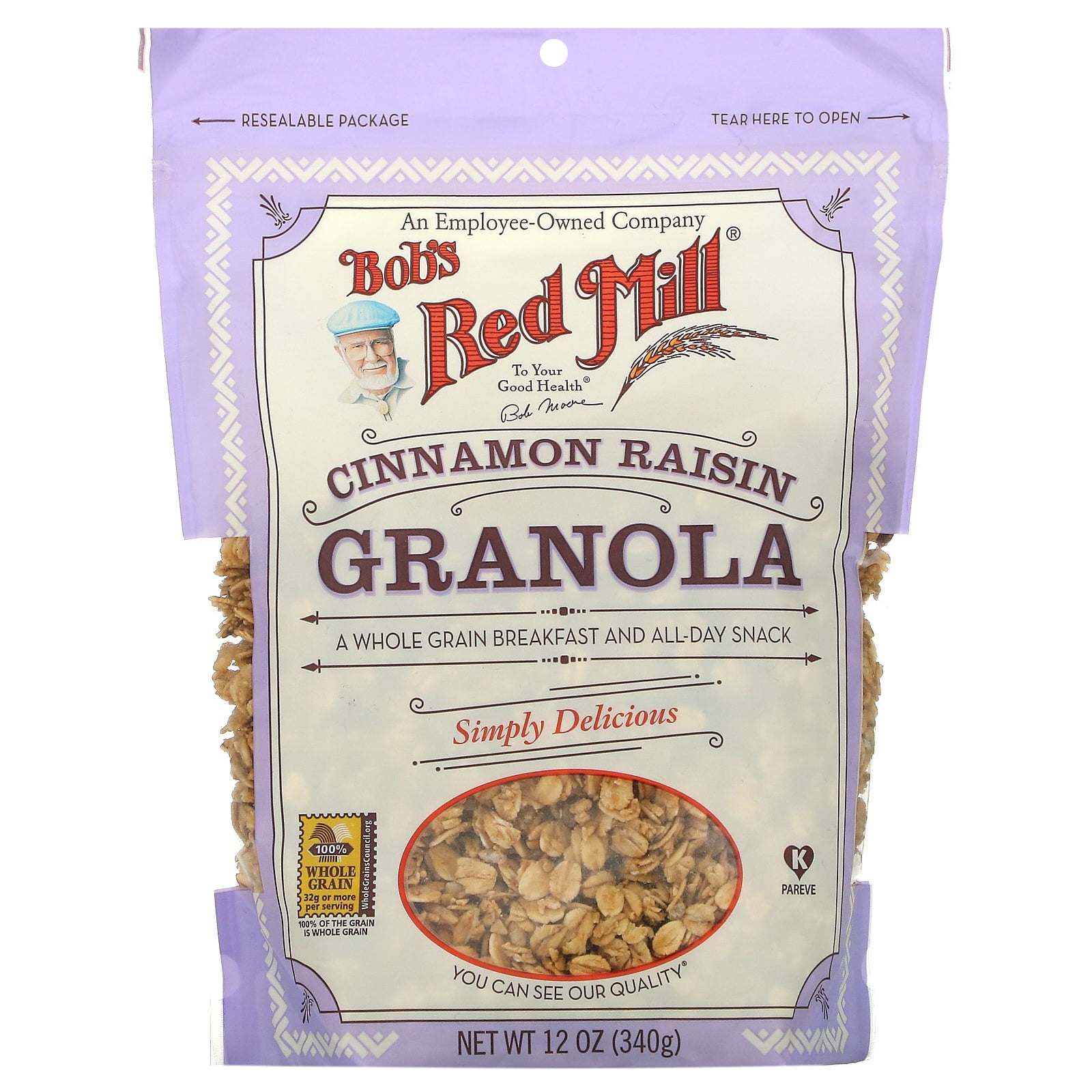 Bob's Red Mill, Granola, Cinnamon Raisin, 12 oz
