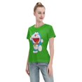 thumbnail image 4 of Women's Basic Short Sleeve T-Shirt Doraemon, 4 of 6