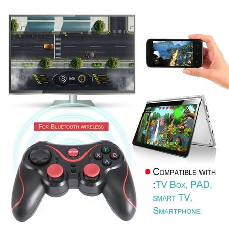 W ireless B luetooth Gamepad Game Controller Gamepad Joystick T3 For s martP hones With USB Cable For Android Platform Games