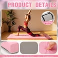 thumbnail image 3 of Peach Pink Foldable Yoga Mat 2 Inch 72"x24" Thick For Pilates Stretching Gym Workouts, 3 of 7
