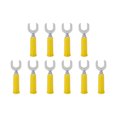 thumbnail image 3 of Fork Spade Wire Connectors Y Spade Plug Connector Electrical Fork Spade Wire Connector U Type Wire Connector Banana Plug Adapter 10pcs Fork Spade Banana Plug Wire Connectors Brass, 3 of 8