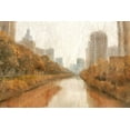 thumbnail image 2 of Allen, Kimberly 18x13 Black Ornate Wood Framed with Double Matting Museum Art Print Titled - Autumn In The City, 2 of 4