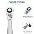 thumbnail image 2 of OULII Silver Mini Practical Ratchet Spanner Socket Removal Tool 1Pack for Disassembly Work, 2 of 8