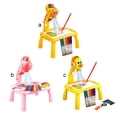 thumbnail image 4 of Proyector LED con pilas Tablero de escritura para dibujo Niños Proyección educativa temprana Escritorio de pintura Plástico Garabatos Juguete Escuela Rosa Animal seitruly FN000752-02B, 4 of 7