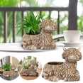 thumbnail image 1 of New Plateau Yak Flower Pot Resin Decoration Home Living Room Desktop Plant Flower Pot Decoration, 1 of 9