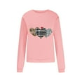 thumbnail image 6 of mihongmao Valentine Tops for Women Round Neck Ladies' Casual Valentine's Day Printed Long Sleeved Round Neck Top/shirt Pink L, 6 of 8