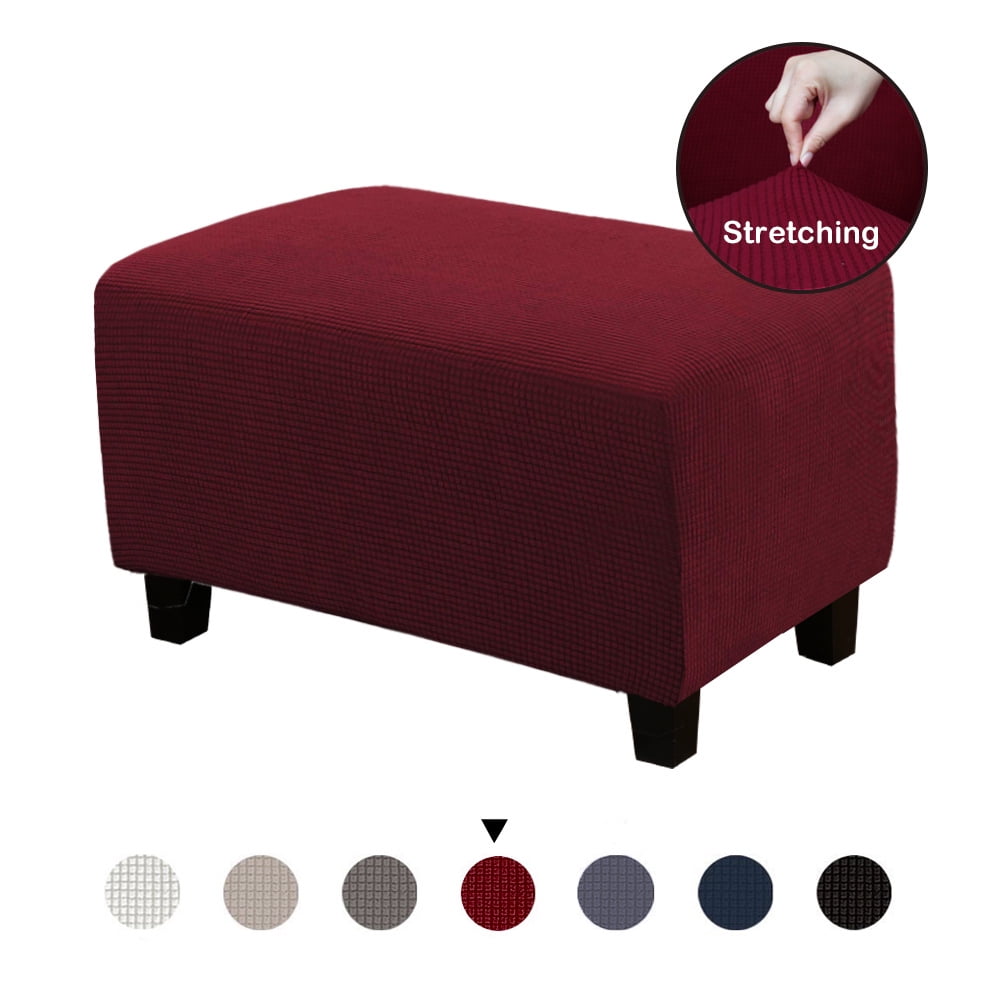 42"/46" Ottoman Slipcovers Rectangle Footrest Sofa Slipcovers Footstool