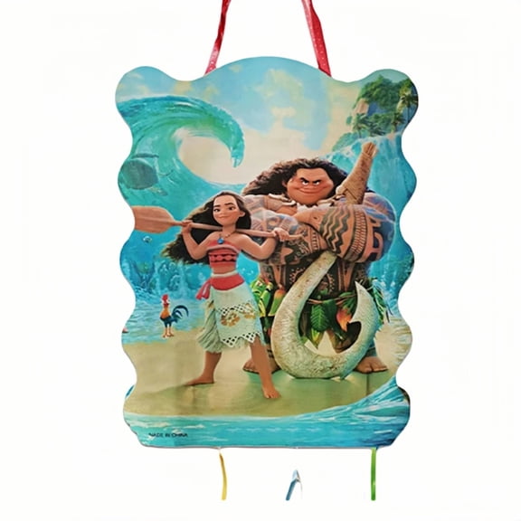3pcs Maui Waialiki Anime Pull String Piñata - Candy Filled Safe Birthday Party Game | Easy Open Pinata Toy with No Stick Needed