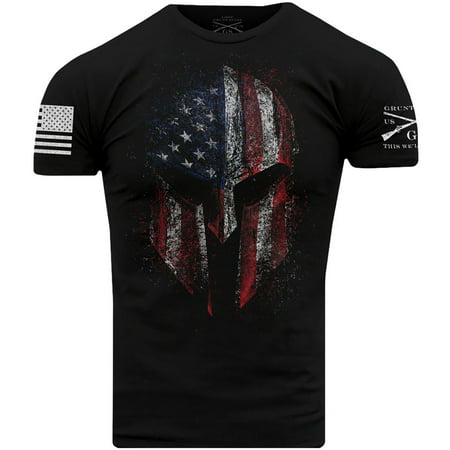 Grunt Style American Spartan 2.0 T-Shirt - Black (Best Clothes For Spartan Race)