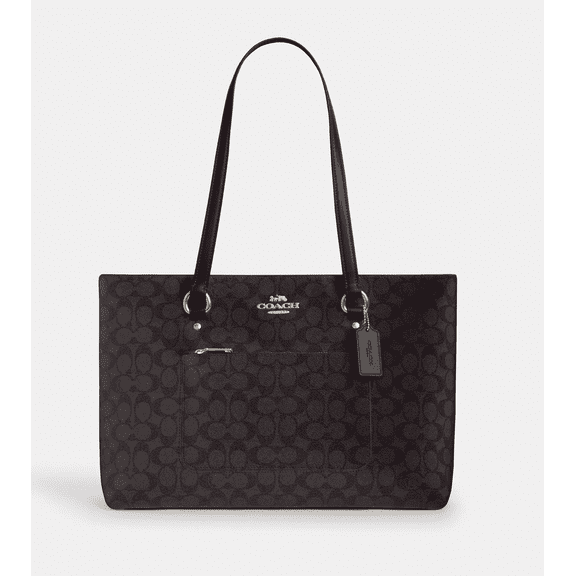 Coach Women’s Station Tote Bag in Signature Canvas, Everyday Work and Travel Handbag