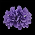 thumbnail image 5 of SPRING PARK Women Double Flower Hairpin Bridal Hair Clip Rose Flower Wedding Party Accessory, 5 of 8
