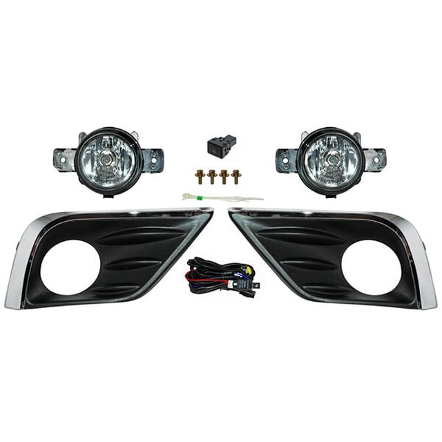 Par Faros Niebla Altima 2017 A 2018 Nissan C/Parrilla Filo Crom Genérica .